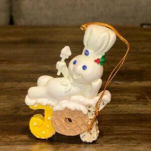 VTG 1997 The Pillsbury Co. Doughboy Christmas Holiday Tree Hanging Ornament JOY